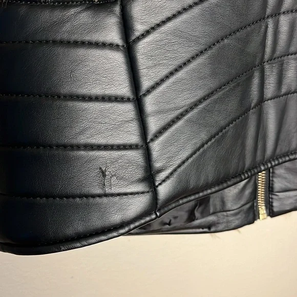 FAUX FUR AND LEATHER LEOPARD PRINT VEST L 6/8🌸 - Picture 8 of 9